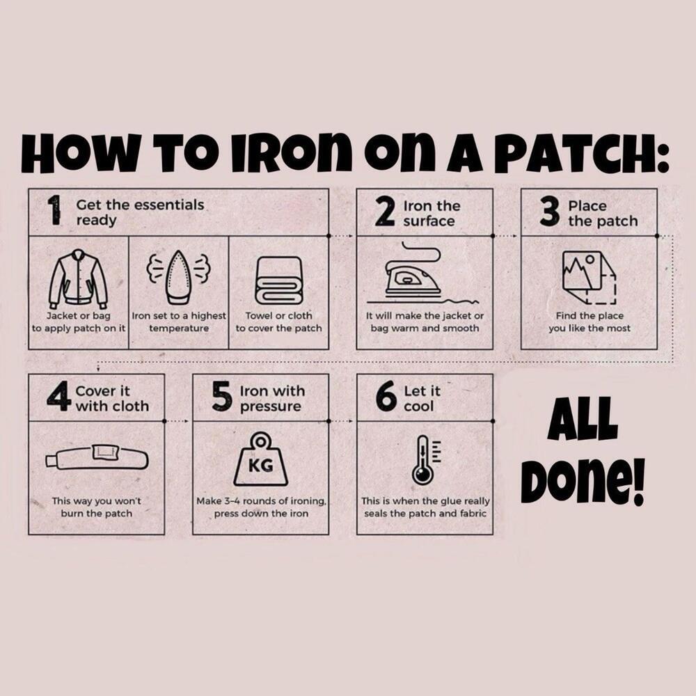 Iron On Patch Set - Pink Cowboy Cowgirl Theme Boots Horseshoe Howdy 5 Pcs - Picture 3 of 3